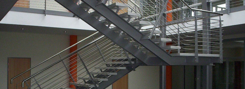 металлическая маршевая лестница